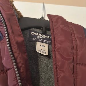 Oshkosh burgundy and navy jacket